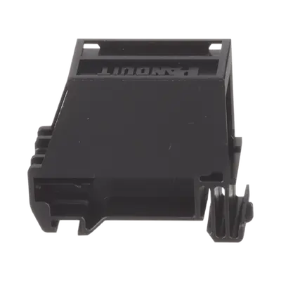 Adaptador de 1 Puerto, Para Conectores Tipo Mini-Com, Montaje en Riel Din Estándar de 35 mm (1.38 pulgadas), Color Negro - imagen 4