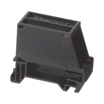 Adaptador de 1 Puerto, Para Conectores Tipo Mini-Com, Montaje en Riel Din Estándar de 35 mm (1.38 pulgadas), Color Negro - imagen 1