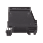 Adaptador de 1 Puerto, Para Conectores Tipo Mini-Com, Blindado, Montaje en Riel Din Estándar de 35 mm (1.38 Pulgadas), Color Negro miniatura 2