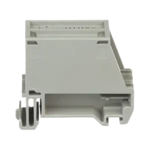 Adaptador de 1 Puerto, Para Conectores Tipo Mini-Com, Montaje en Riel Din Estándar de 35 mm (1.38 pulgadas), Color Gris Internacional