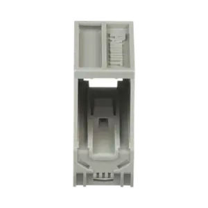 Adaptador de 1 Puerto, Para Conectores Tipo Mini-Com, Montaje en Riel Din Estándar de 35 mm (1.38 pulgadas), Color Gris Internacional