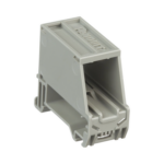Adaptador de 1 Puerto, Para Conectores Tipo Mini-Com, Montaje en Riel Din Estándar de 35 mm (1.38 pulgadas), Color Gris Internacional miniatura 3