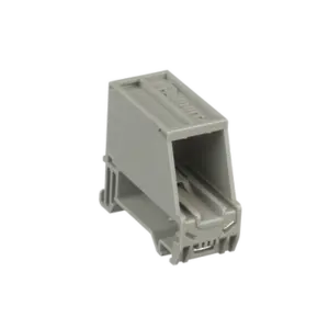 Adaptador de 1 Puerto, Para Conectores Tipo Mini-Com, Blindado, Montaje en Riel Din Estándar de 35 mm (1.38 Pulgadas), Color Gris Internacional