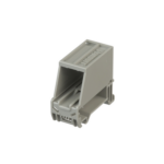 Adaptador de 1 Puerto, Para Conectores Tipo Mini-Com, Blindado, Montaje en Riel Din Estándar de 35 mm (1.38 Pulgadas), Color Gris Internacional miniatura 1