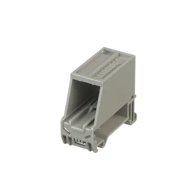 Adaptador de 1 Puerto, Para Conectores Tipo Mini-Com, Blindado, Montaje en Riel Din Estándar de 35 mm (1.38 Pulgadas), Color Gris Internacional - imagen 1