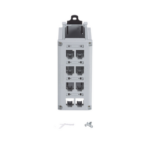 Panel de Parcheo Modular para Cobre, Blindado, de Instalación en Riel DIN Estándar de 35 mm (1.38 pulgadas), 8 Puertos Mini-Com, Color Gris miniatura 4