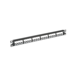 Panel de Parcheo Modular Mini-Com (Sin Conectores), Plano, Totalmente Blindado, de 24 Puertos, 1UR miniatura 2