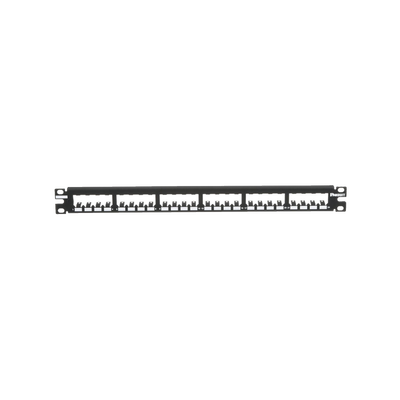 Panel de Parcheo Modular Mini-Com (Sin Conectores), Plano, Totalmente Blindado, de 24 Puertos, 1UR - imagen 1