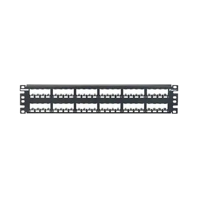 Panel de Parcheo Modular Mini-Com (Sin Conectores), Plano, Totalmente Blindado, de 48 Puertos, 2UR - imagen 1