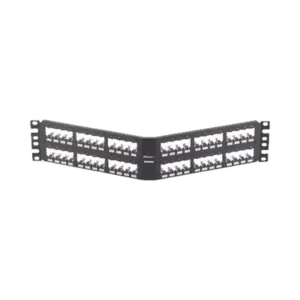 Panel de Parcheo Modular Mini-Com (Sin Conectores), Angulado, Totalmente Blindado, de 48 Puertos, 2UR