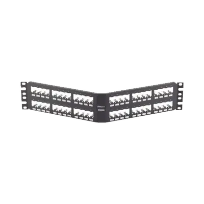 Panel de Parcheo Modular Mini-Com (Sin Conectores), Angulado, Totalmente Blindado, de 48 Puertos, 2UR - imagen 1