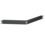 Tapa Ciega Para Rack Estándar de 19in, Angulado, de Acero, 1UR, Color Negro miniatura 1