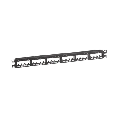 Panel de Parcheo Modular Mini-Com (Sin Conectores), Plano de Instalación al Ras, Sin Blindaje, de 24 Puertos, 1UR - imagen 2