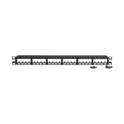 Panel de Parcheo Modular Mini-Com (Sin Conectores), Plano de Instalación al Ras, Sin Blindaje, de 24 Puertos, 1UR - imagen 4