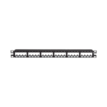 Panel de Parcheo Modular Mini-Com (Sin Conectores), Plano de Instalación al Ras, Sin Blindaje, de 24 Puertos, 1UR miniatura 1