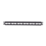 Panel de Parcheo Modular Mini-Com (Sin Conectores), Plano, Sin Blindaje, de 24 Puertos, 1UR miniatura 2