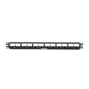 Panel de Parcheo Modular Mini-Com (Sin Conectores), Plano, Sin Blindaje, de 24 Puertos, 1UR