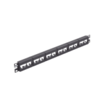 Panel de Parcheo Modular Mini-Com (Sin Conectores), Plano, Sin Blindaje, de 24 Puertos, 1UR miniatura 1
