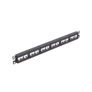 Panel de Parcheo Modular Mini-Com (Sin Conectores), Plano, Sin Blindaje, de 24 Puertos, 1UR