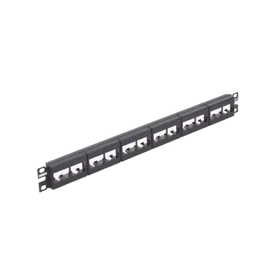 Panel de Parcheo Modular Mini-Com (Sin Conectores), Plano, Sin Blindaje, de 24 Puertos, 1UR - imagen 1