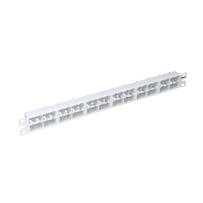Panel de Parcheo Modular Mini-Com (Sin Conectores), Plano, Sin Blindaje, Alta Densidad, de 48 Puertos, Color Blanco, 1 UR - imagen 2
