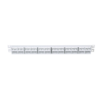 Panel de Parcheo Modular Mini-Com (Sin Conectores), Plano, Sin Blindaje, Alta Densidad, de 48 Puertos, Color Blanco, 1 UR miniatura 3