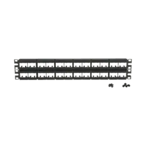 Panel de Parcheo Modular Mini-Com (Sin Conectores), Plano, Sin Blindaje, de 48 Puertos, 2 UR