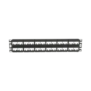Panel de Parcheo Modular Mini-Com (Sin Conectores), Plano, Sin Blindaje, de 48 Puertos, 2 UR