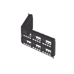 Panel de Parcheo Modular Mini-Com (Sin Conectores), Angulado Instalación la Ras, Sin Blindaje, de 48 Puertos, 2UR