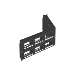 Panel de Parcheo Modular Mini-Com (Sin Conectores), Angulado Instalación la Ras, Sin Blindaje, de 48 Puertos, 2UR
