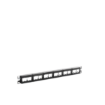 Panel de Parcheo Modular Mini-Com (Sin Conectores), Plano, Sin Blindaje, Con Etiqueta y Cubierta, de 24 Puertos, 1UR miniatura 3