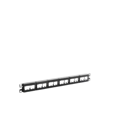 Panel de Parcheo Modular Mini-Com (Sin Conectores), Plano, Sin Blindaje, Con Etiqueta y Cubierta, de 24 Puertos, 1UR - imagen 3