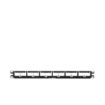 Panel de Parcheo Modular Mini-Com (Sin Conectores), Plano, Sin Blindaje, Con Etiqueta y Cubierta, de 24 Puertos, 1UR miniatura 5