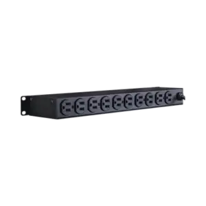 PDU Básico Para Distribución de Energía, Con 10 Tomas NEMA 5-15R Traseras, 1UR, 15 Amp, 120 Vca
