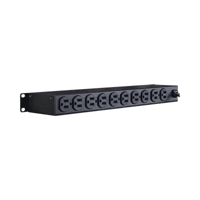 PDU Básico Para Distribución de Energía, Con 10 Tomas NEMA 5-15R Traseras, 1UR, 15 Amp, 120 Vca - imagen 3