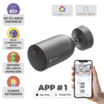 Cámara IP Inalámbrica Con Batería Recargable (Cero Cables) / 2K (3 Megapixel) / Micro SD / Detección Humana / Colores en Oscuridad / Sirena y Estrobo / 15 Mts IR / 15 Mts Luz Blanca / Exterior miniatura 2