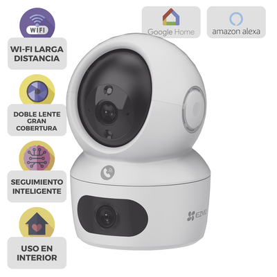 Cámara PT / Doble Lente (4 MP + 4MP) / 4 Megapíxel / Wi-Fi / IA Detección Humana / Visión Nocturna a Color / Audio Bidireccional / Doble Banda 2.4 / 5GHz / WiFi 6 / Uso en Interior / Vision Nocturna Inteligente (Color 27/4) - imagen 5