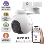 PT WiFi / (3K) 5MP / Visión 360° / Detección humana / Detección de Vehiculo / Audio de Dos Vías / Sirena / Luz Parpadeante / Colores en Oscuridad / Micro SD / Presets / Autoseguimiento / Exterior miniatura 2
