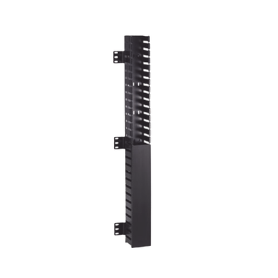 Organizador Vertical IN-Cabinet, Sencillo (Solo Frontal), Para Uso Con Gabinetes Panduit, Montaje Frontal en Riel de Rack, 40 UR, 2.25 in de Ancho, Color Negro - imagen 1