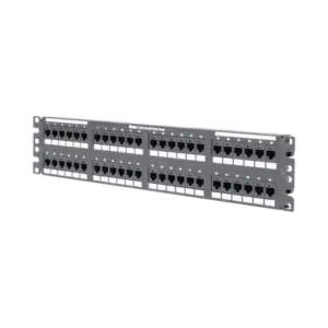 Panel de Parcheo de Impacto (110), Plano, Categoría 6, de 48 Puertos, 2UR