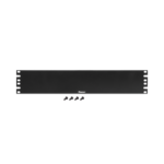 Tapa Ciega Para Rack Estándar de 19in, Plano, de Acero, 2UR, Color Negro miniatura 2