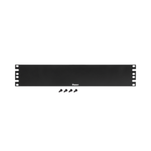 Tapa Ciega Para Rack Estándar de 19in, Plano, de Acero, 2UR, Color Negro