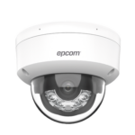 Domo IP 4 Megapixel / Lente 2.8 mm / Dual Light (30 mts IR + 30 mts Luz Blanca) / Micrófono Integrado / Antivandálico IK08 / ACUSENSE Lite / Exterior IP67 / H.265 / PoE / ONVIF / Micro SD miniatura 5