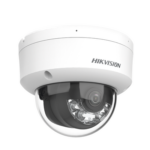 Domo IP 4 Megapixel / Lente 2.8 mm / Dual Light (30 mts IR + 30 mts Luz Blanca) / Micrófono Integrado / Antivandálico IK08 / ACUSENSE Lite / Exterior IP67 / H.265 / PoE / ONVIF / Micro SD miniatura 2