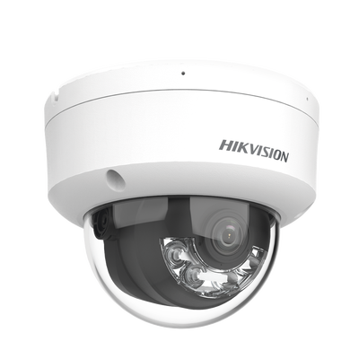 Domo IP 4 Megapixel / Lente 2.8 mm / Dual Light (30 mts IR + 30 mts Luz Blanca) / Micrófono Integrado / Antivandálico IK08 / ACUSENSE Lite / Exterior IP67 / H.265 / PoE / ONVIF / Micro SD - imagen 2