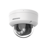 [Dual Light] Domo IP 6 Megapixel / Lente 2.8 mm / 30 mts IR + 30 mts Luz Blanca / Micrófono Integrado / Antivandálico IK08 / ACUSENSE Lite / Exterior IP67 / H.265 / PoE / ONVIF / Micro SD miniatura 1