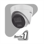 [Dual Light] Turret IP 2 Megapixel / Lente 2.8 mm / 30 mts IR + 30 mts Luz Blanca / Micrófono Integrado / ACUSENSE Lite / Exterior IP67 / H.265 / PoE / ONVIF miniatura 2