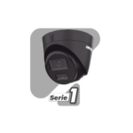 [Dual Light] Turret IP 4 Megapixel / Color Negro /  Lente 2.8 mm / 30 mts IR + 30 mts Luz Blanca / Micrófono Integrado / ACUSENSE Lite / Exterior IP67 / H.265 / PoE / ONVIF / Micro SD miniatura 2