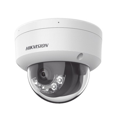 [Dual Light + 2 Micrófonos Integrados] Domo IP 4 Megapixel / Lente 2.8 mm / 30 mts Luz Blanca + 30 mts IR / ACUSENSE / Exterior IP67 / IK10 / WDR 120 dB / PoE / ONVIF / Micro SD / Metal / ACUSEARCH - imagen 1