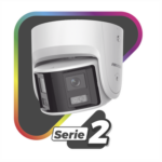 [FlexVu] [PROTECCIÓN ACTIVA] Turret IP 4 Megapixel / 2 Lentes de 2.8 mm (Imagen Panorámica 180°) / 30 mts IR / Exterior IP67 / Luz Intermitente y Alerta de Audio / Audio Bidireccional / ACUSENSE / WDR 120 dB / Micro SD miniatura 3